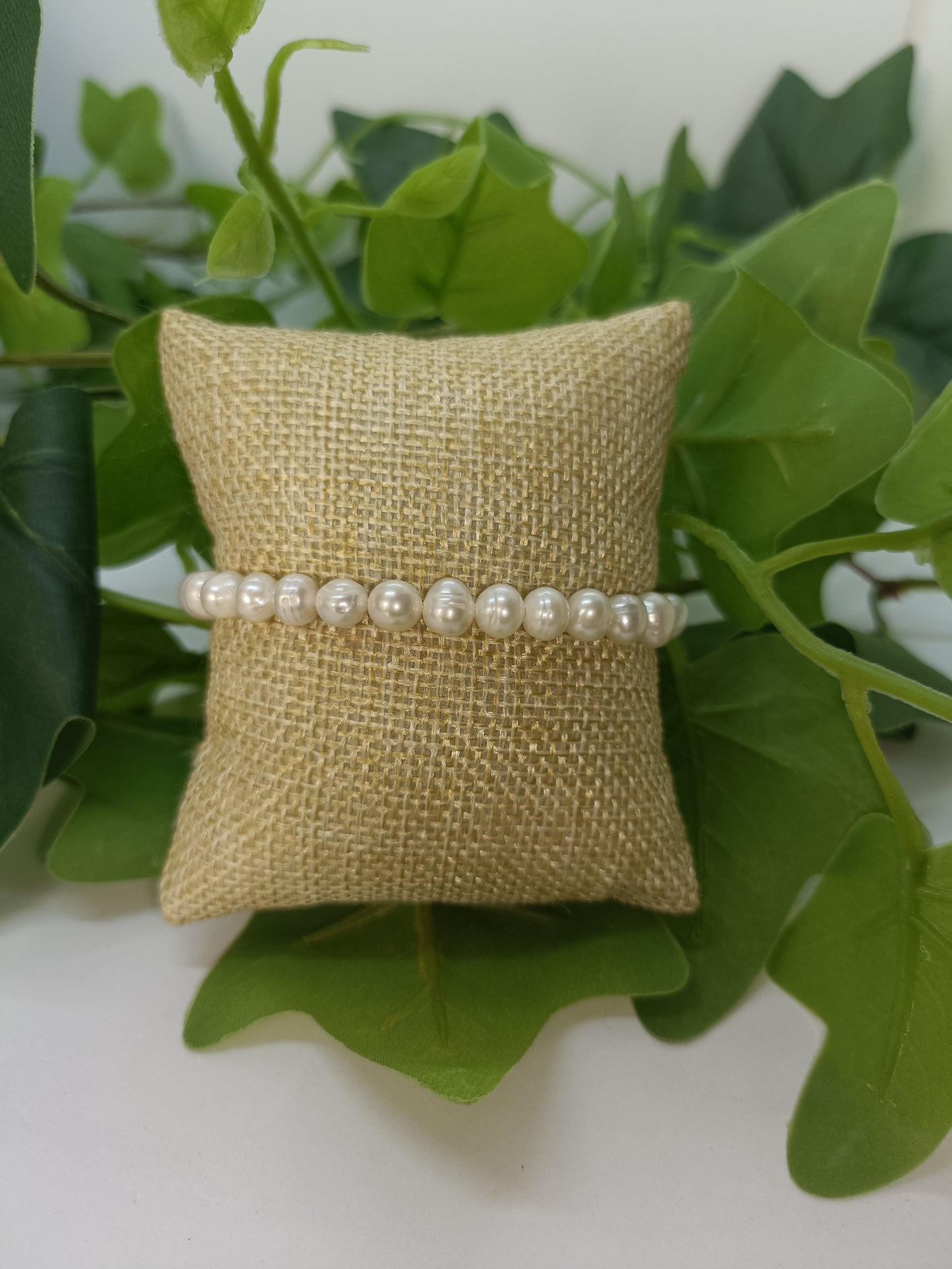 Bracelet en perles d'eau douce simple