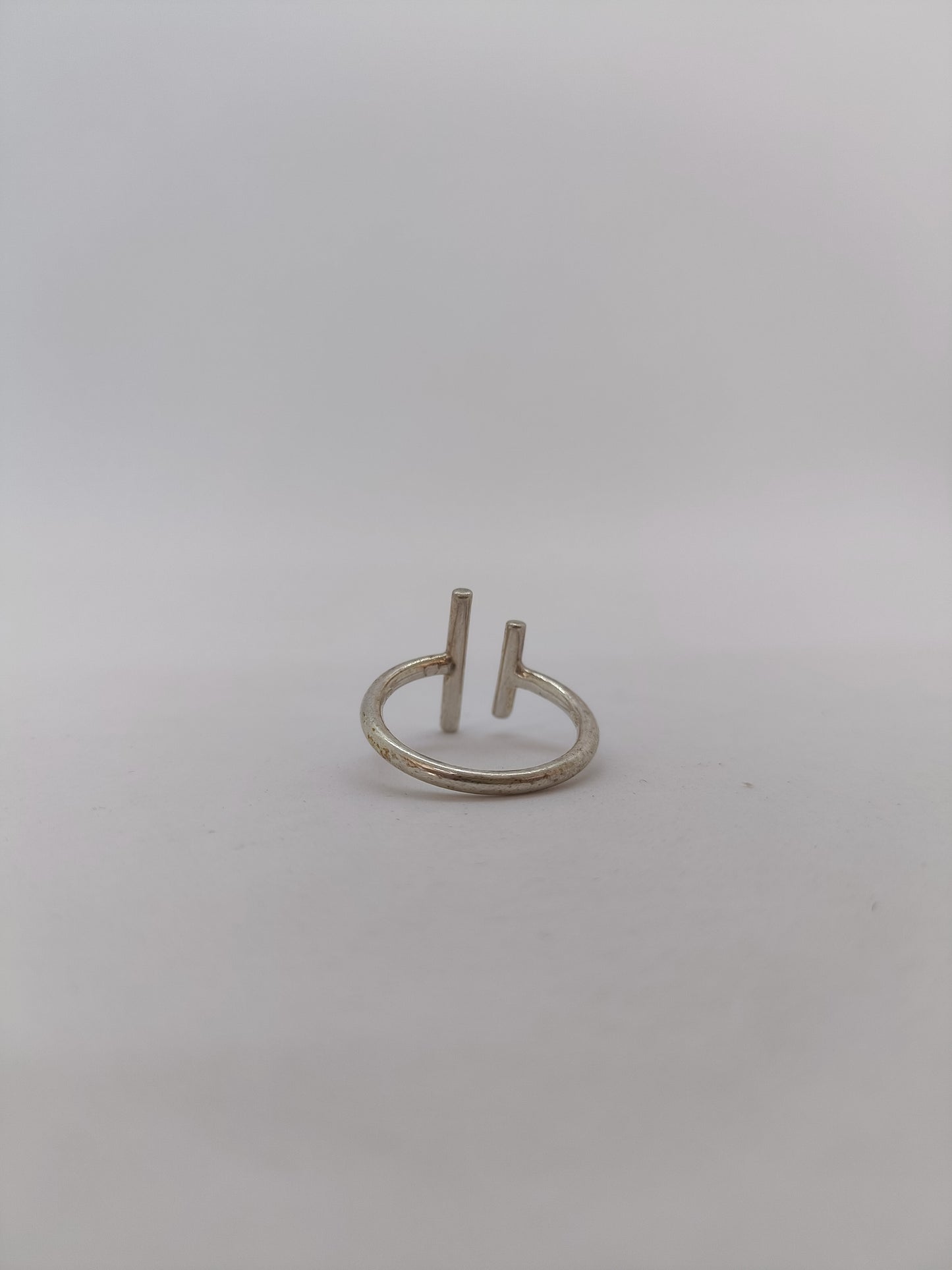 Bague parallèle en argent 925