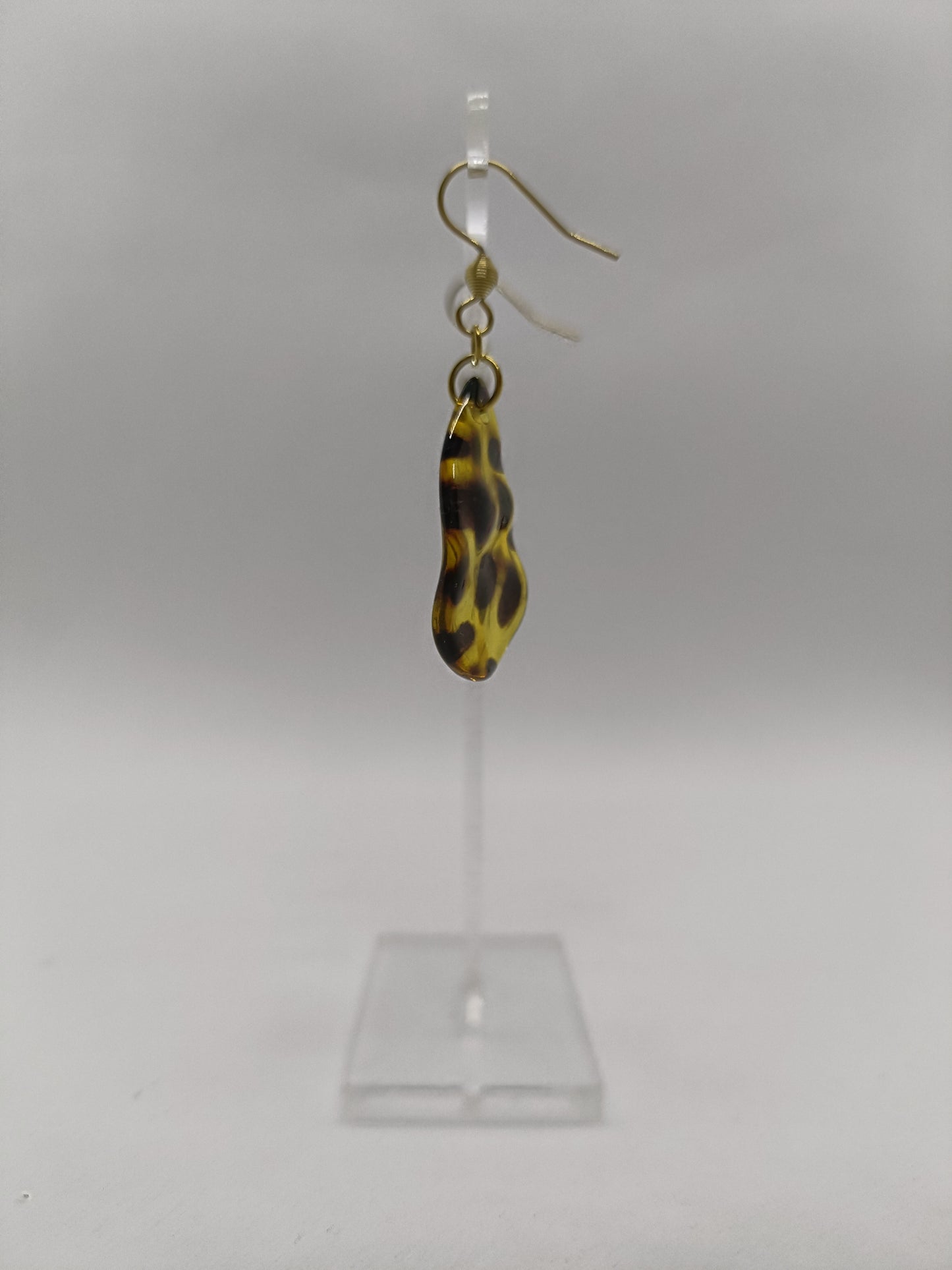 Boucles d'oreilles goutte léopard