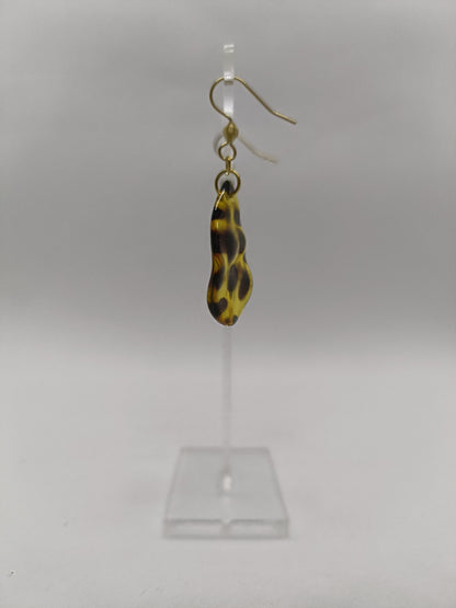 Boucles d'oreilles goutte léopard