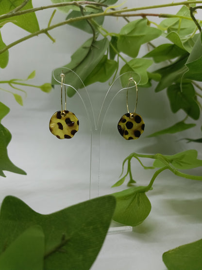 Créoles sequin léopard