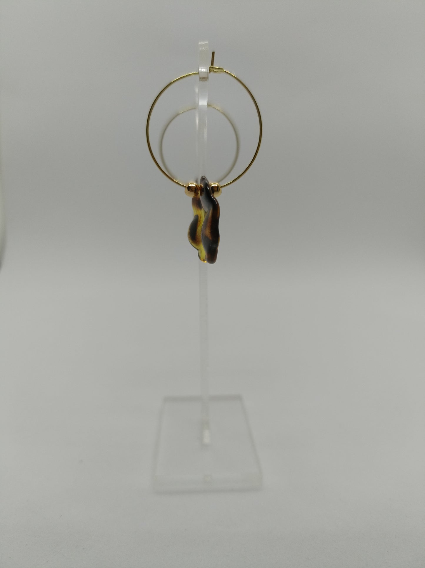 Créoles sequin léopard