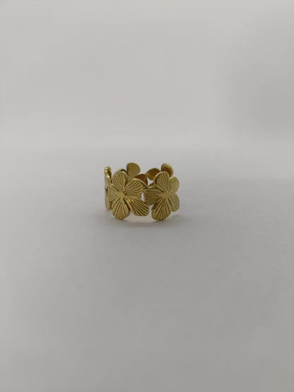 Bague couronne de fleurs