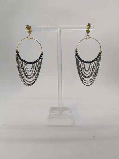 Grandes boucles d'oreilles créoles