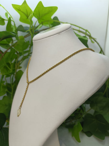 Collier trèfle nacre