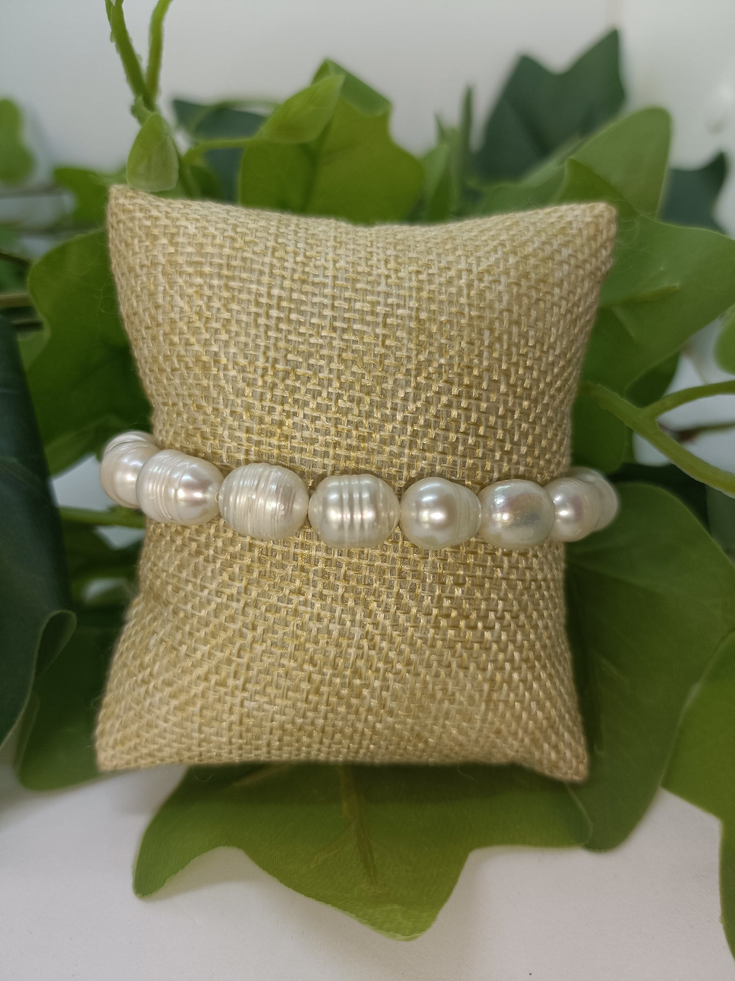 Bracelet a grosses perles d'eau douce