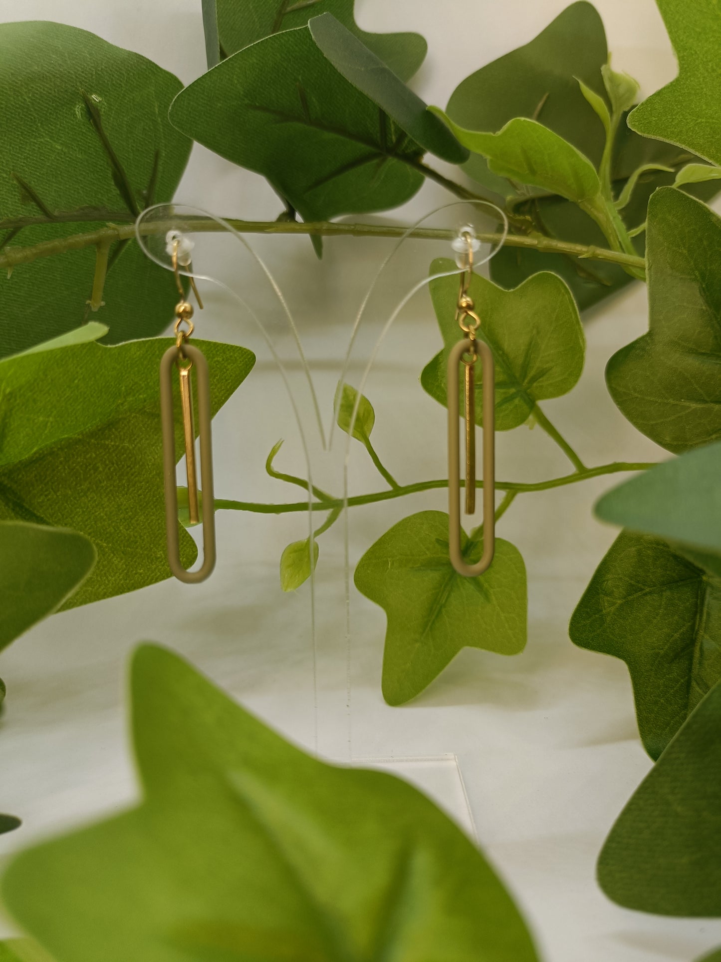 Boucles d'oreilles Kaki