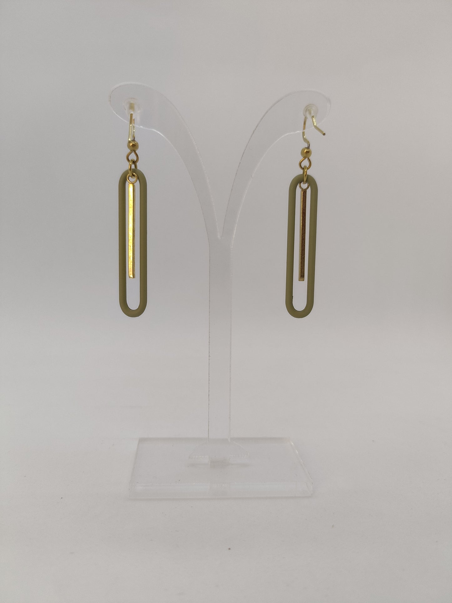 Boucles d'oreilles Kaki