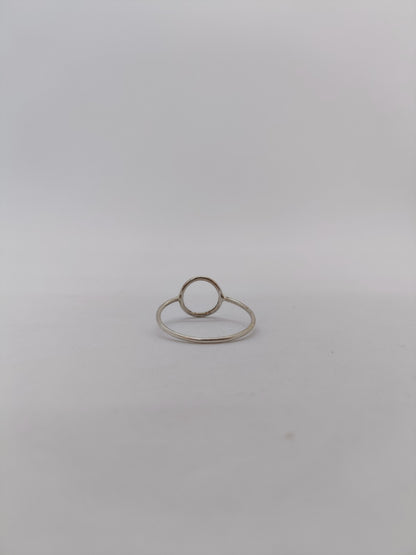 Bague cercle évidé argent 925