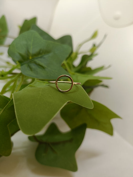 Bague cercle évidé argent 925