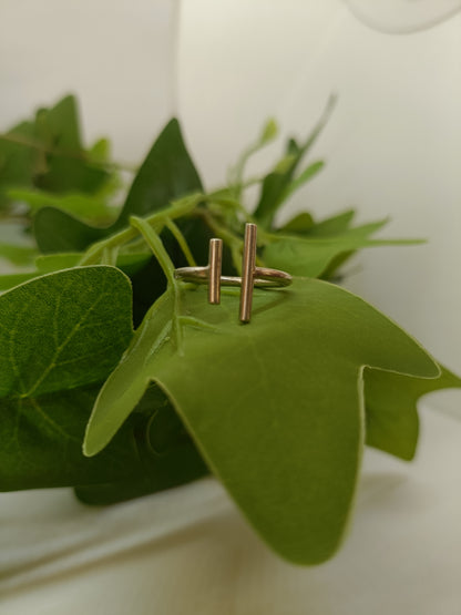 Bague parallèle en argent 925