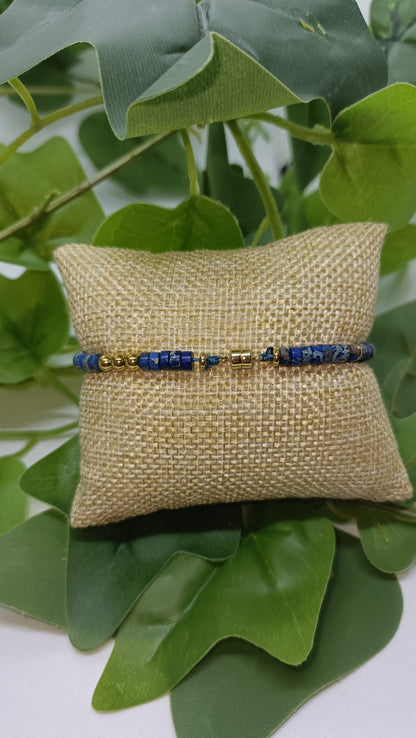 Bracelets en pierre et bois