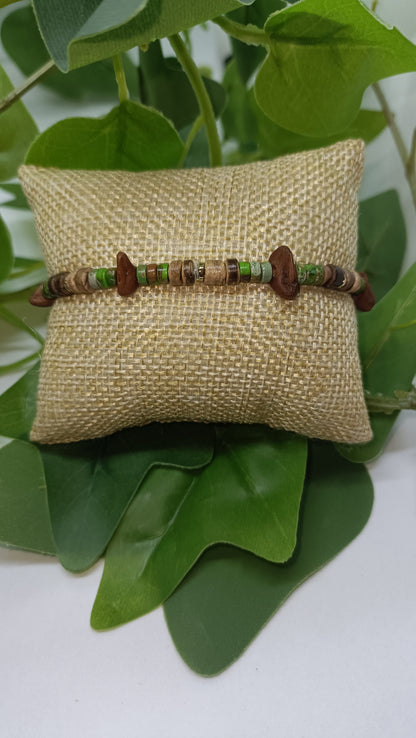 Bracelet coco vert